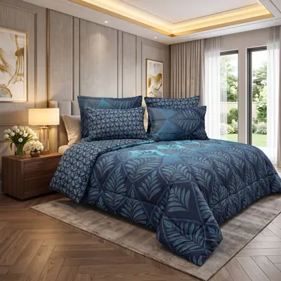 Exclusive 6 Pcs Cotton Salonica Printed Double Razai Set thumbnail 7