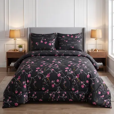 Exclusive 6 Pcs Cotton Salonica Printed Double Razai Set thumbnail 2