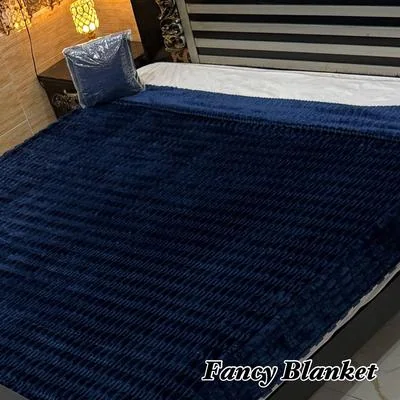 Cozy Fleece Embossed Double Bed Blanket