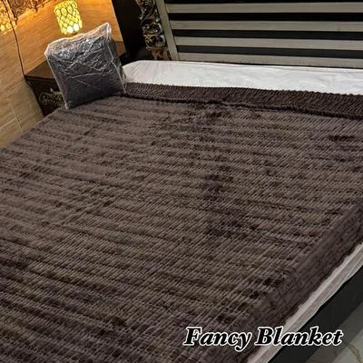 Cozy Fleece Embossed Double Bed Blanket