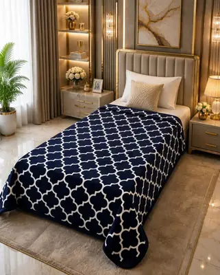 Stylish Fleece Printed Single Bed Blanket