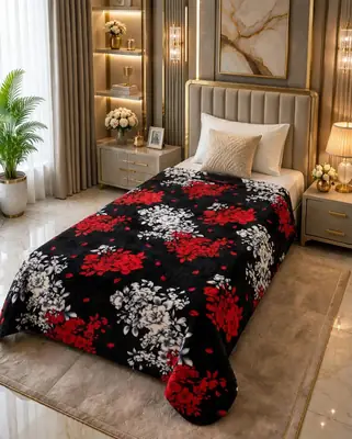 Stylish Fleece Printed Single Bed Blanket