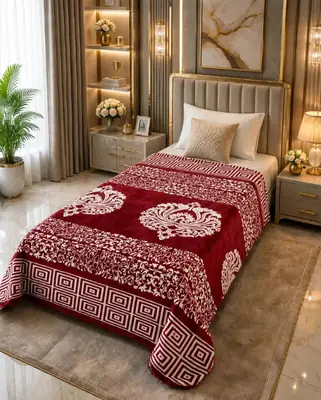 Stylish Fleece Printed Single Bed Blanket