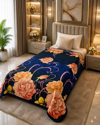 Stylish Fleece Printed Single Bed Blanket