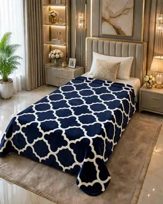 Stylish Fleece Printed Single Bed Blanket