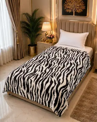 Premium Plush Embossed Bubble Printed Single Bed Blanket