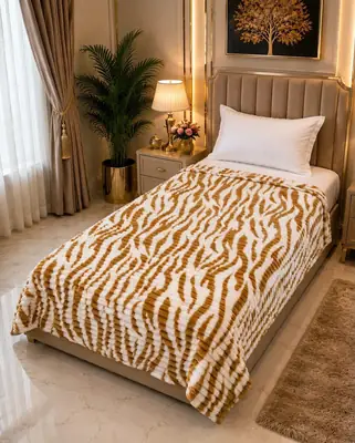 Premium Plush Embossed Bubble Printed Single Bed Blanket