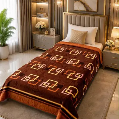 Stylish Fleece Printed Single Bed Blanket