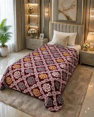 Stylish Fleece Printed Single Bed Blanket