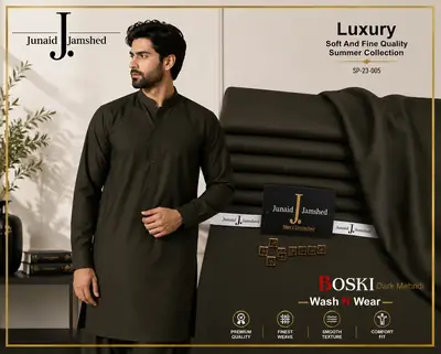 Men’s Unstitched Wash And Wear Plain Suit