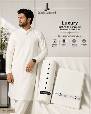 Men’s Unstitched Wash And Wear Plain Suit