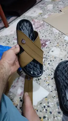 Men's Cross Strap Slide Sandals | Premium Soft Comfortable Slippers for Men | Lightweight Anti-Slip Casual Summer Slides | Indoor Outdoor Open Toe Brown Sandals