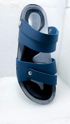 Men Blue Synthetic Leather Casual Sandals thumbnail 2