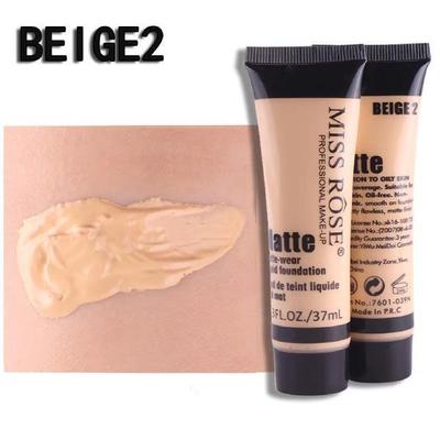 Miss Rose Matte Foundation 37ml Beige 02 All Skin Types