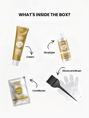 Hello Hair Ultra Golden Blond 9.3 Color Cream with Keratin & Avocado Oil thumbnail 2