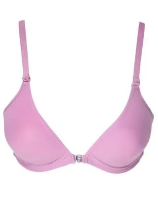 Pink Push Up Bra for Women, Adjustable, Soft Charmeuse, AA Cup, Daily Wear thumbnail 3