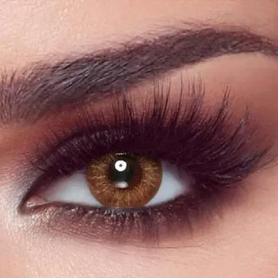 Almond Brown Contact Lenses for Pakistani Women thumbnail 3
