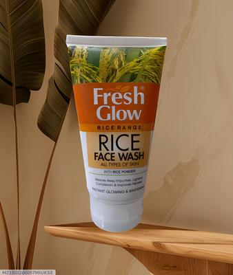 Fresh Glow Rice Face Wash 150ml All Skin Types Whitening Brightening thumbnail 3