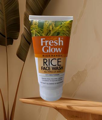 Fresh Glow Rice Face Wash 150ml All Skin Types Whitening Brightening