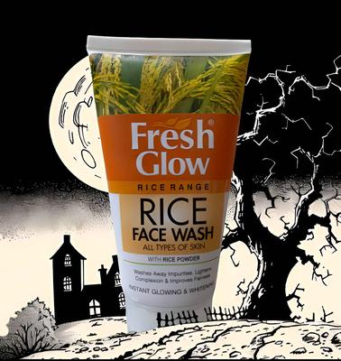 Fresh Glow Rice Face Wash 150ml All Skin Types Whitening Brightening thumbnail 2