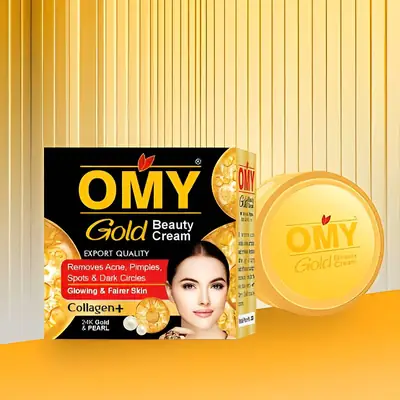 OMY Gold Beauty Care Combo – Cream, Soap & Serum | Complete Beauty Care Pack