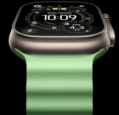 Apple Watch Ultra 3 Grey Silicone Strap thumbnail 2