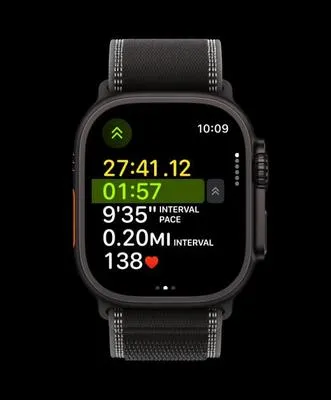 Apple Watch Ultra 3 Grey Silicone Strap thumbnail 3