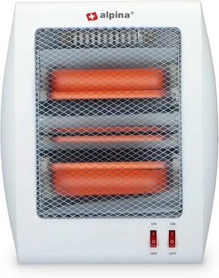 Electric Heater for Home Office White Stainless Steel thumbnail 2
