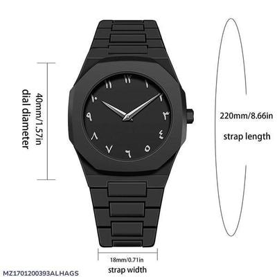 Black Aura Watch Aluminum Lightweight Daily Wear thumbnail 3