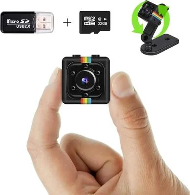 Mini Clear Vision Camera with One 32GB SD Card and USB Reader