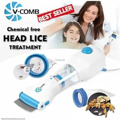 Chemical-free Head Lice Comb White Blue ABS thumbnail 5