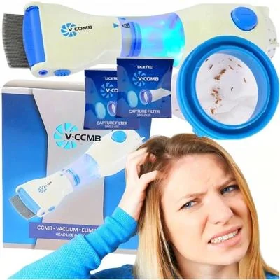 Chemical-free Head Lice Comb White Blue ABS thumbnail 6
