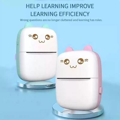 Portable Wireless Mini Printer with Cat Design thumbnail 2