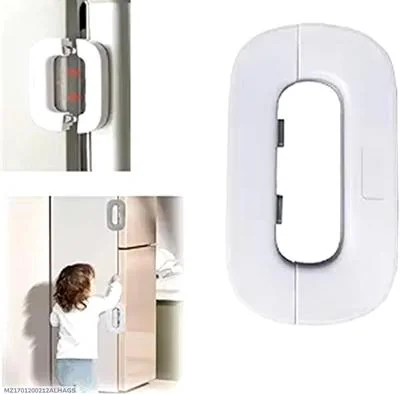Compact Drawer Lock White ABS Plastic No Tools