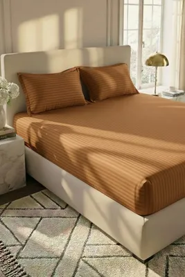 3 Pcs Micro Cotton Plain Double Bedsheet thumbnail 3