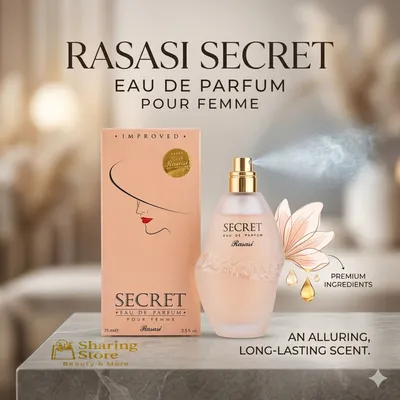Rasasi Secret Eau de Parfum for Women – Long-Lasting Floral Fragrance, 75ml thumbnail 3