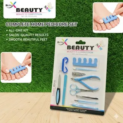 All-One Nail & Foot Pedicure Kit with Stainless Steel Tools thumbnail 3