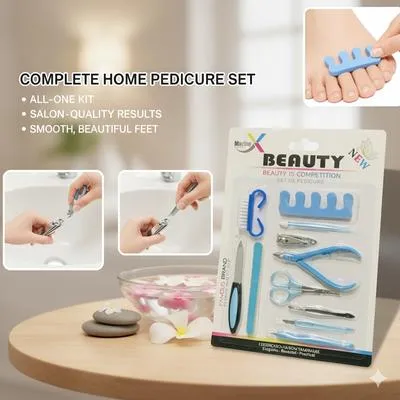 All-One Nail & Foot Pedicure Kit with Stainless Steel Tools thumbnail 5