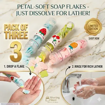 Fruity Paper Soap Tubes Pack of 3