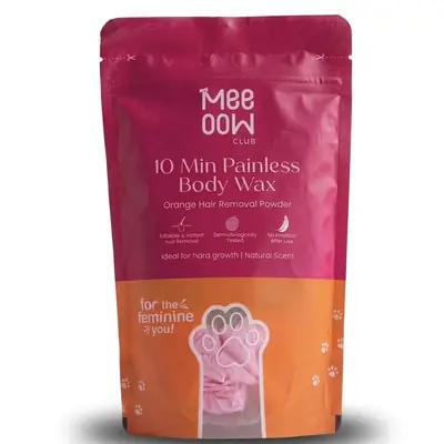 Meeoow Club 10 Min Painless Body Wax Powder – Instant Orange Hair Removal for Smooth Skin thumbnail 3
