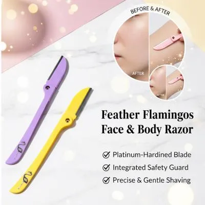 Feather Flamingos Face & Body Razor Pack of 3 thumbnail 4