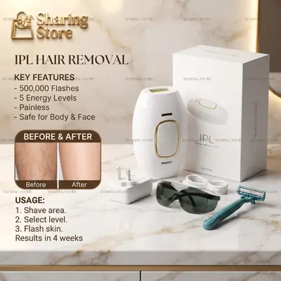 IPL Laser Hair Removal – Painless Permanent Hair Remover