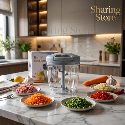 Manual Food Chopper & Vegetable Cutter