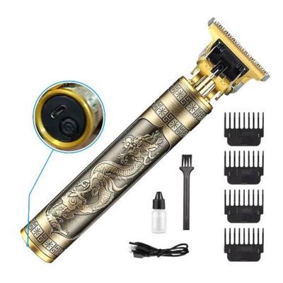 Vintage T9 Rechargeable Hair Trimmer Golden 4 Blades thumbnail 5