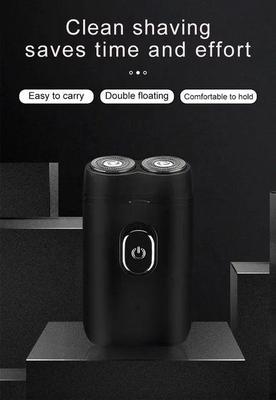 Portable Rechargeable Hair Shaver Black Double Floating Travel Friendly thumbnail 3