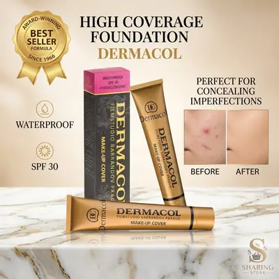 Dermacol Make-Up Cover Foundation – Full Coverage Waterproof SPF 30 thumbnail 3