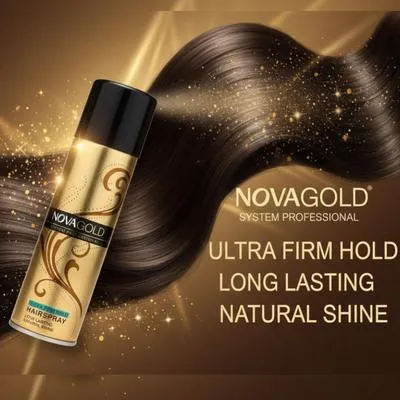 Nova Gold Ultra Firm Hairspray 50ml Natural Shine thumbnail 4