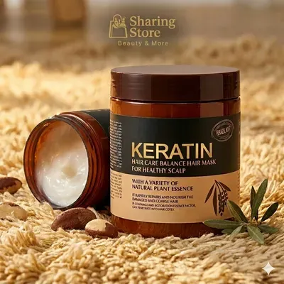 Keratin Hair Mask 50ml for All Hair Types - Frizz Control & Repair