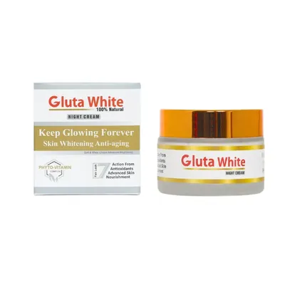 Gluta White Night Cream 100% Natural Whitening & Anti-Aging thumbnail 4