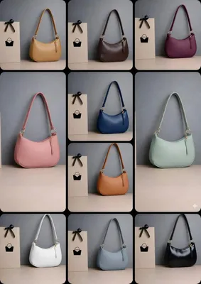 Women's Light Blue Leather Shoulder Bag 3cm thumbnail 2